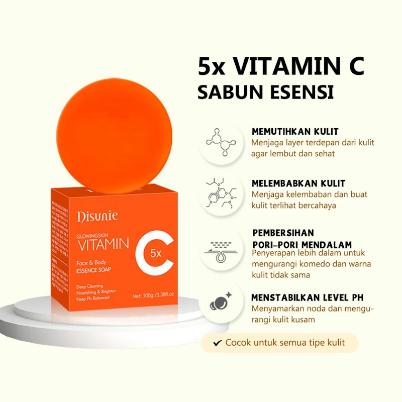 DISUNIE Vitamin C Whitening Face Soap
