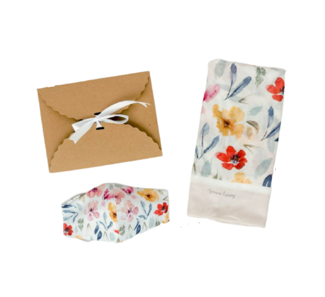 Seruni Living Hampers Square Premium Voal Scarf dan Masker