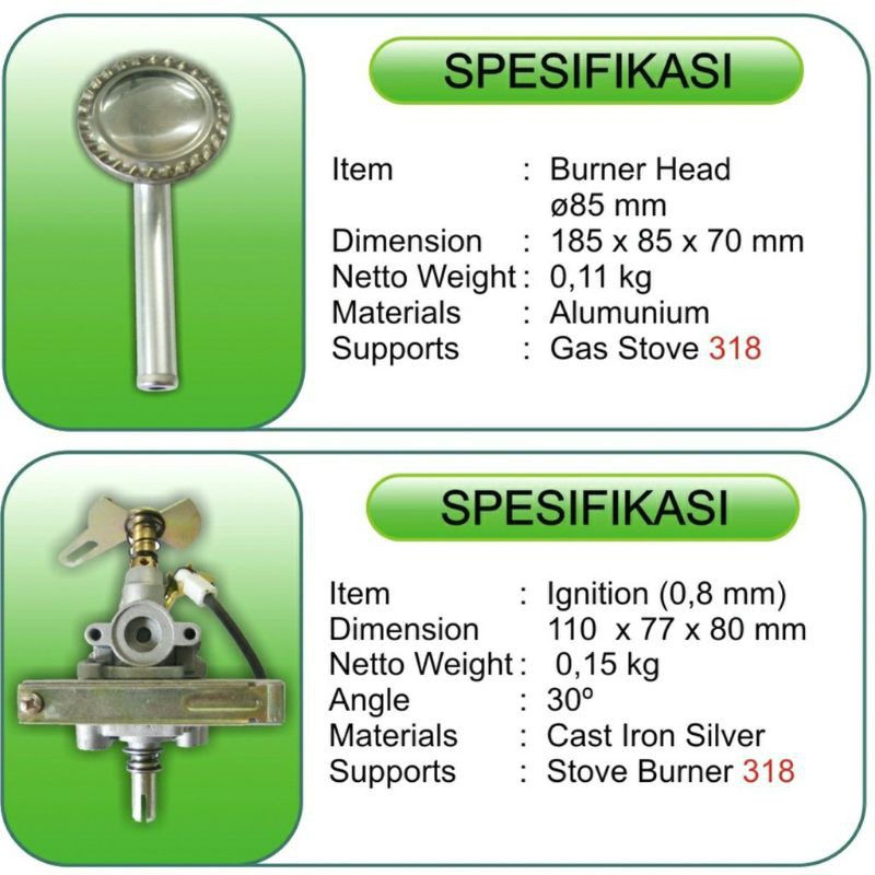 Solihin Jaya Industri Butterfly Kompor Gas 1 Tungku  318