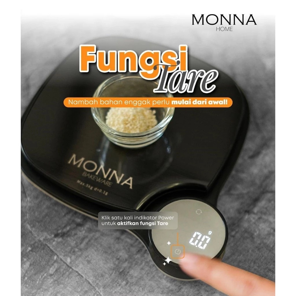  Monna Bakeware Timbangan Digital