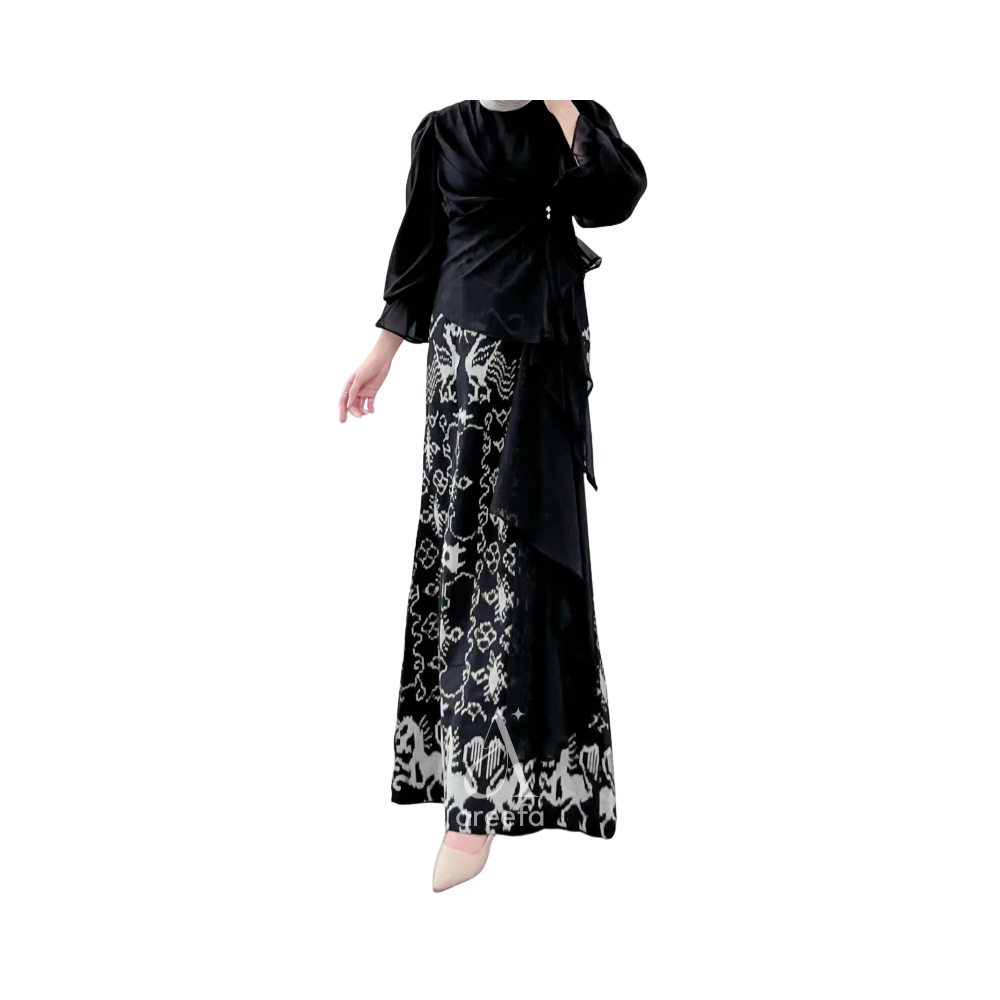 Areefa Karina Dress Gamis Tenun Etnik