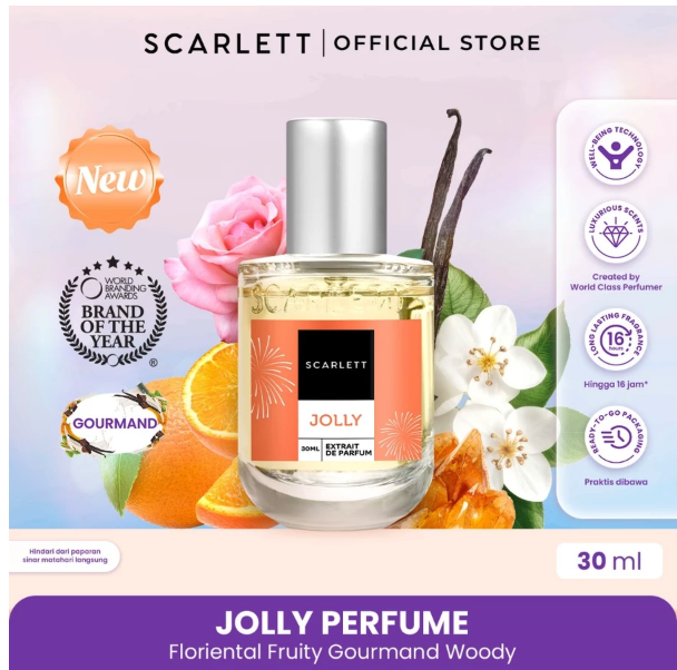 Opto Lingkar Sejahtera Scarlett Whitening Extrait De Parfum Jolly