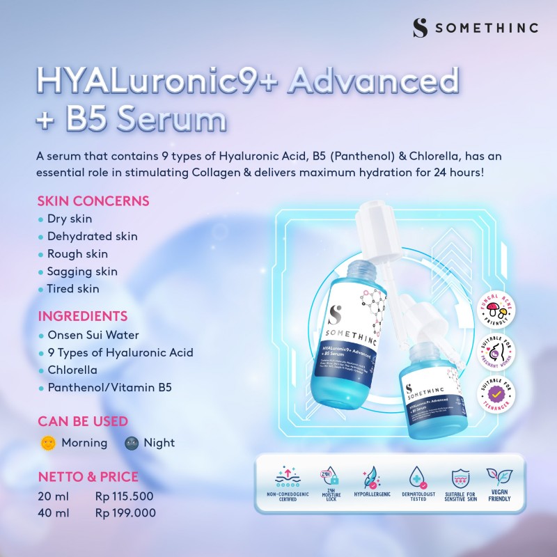 Royal Pesona Indonesia SOMETHINC HYALuronic9+ Advanced + B5 Serum
