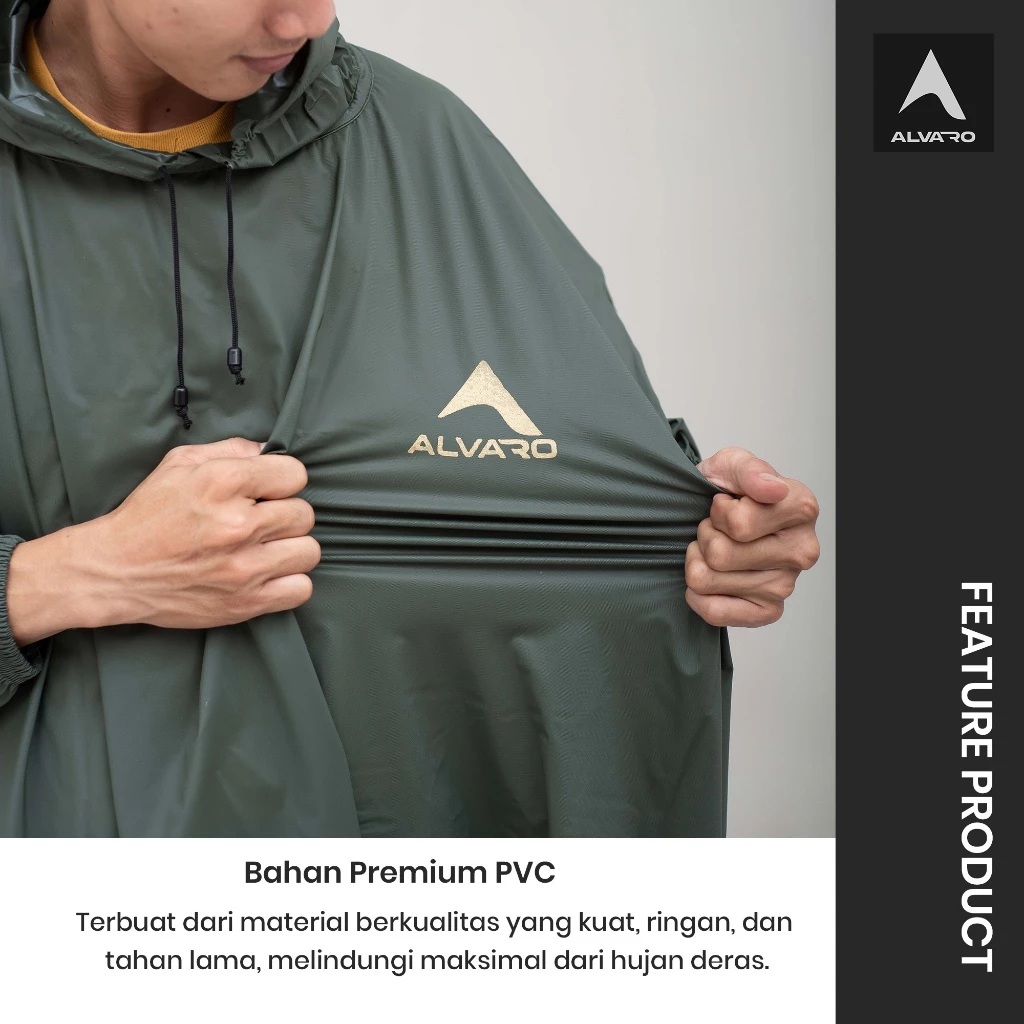  Alvaro Jas Hujan Ponco Setelan Celana 