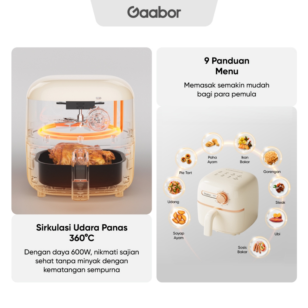 Gaabor MIni Air Fryer 2