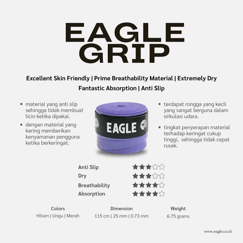 Eagle Badminton Racket Grip 5