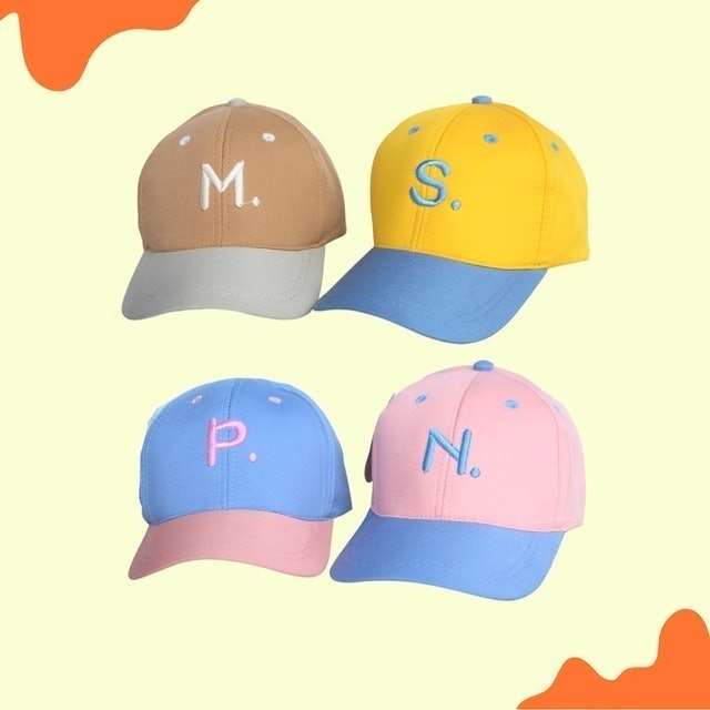 Joco Production Topi Baseball Anak Laki-laki & Perempuan Motif Bordir Alfabeth