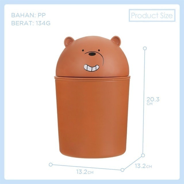 Miniso Waste Bin We Bare Bear