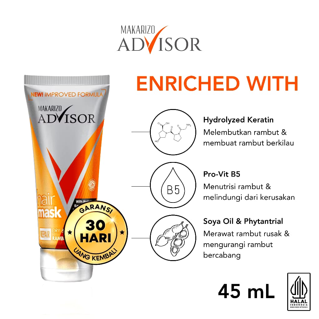 Akasha Wira International Makarizo Advisor Hair Repair Mask