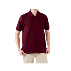 Aerostreet Polo Shirt Hans Maroon Kaos Kerah Poloshirt