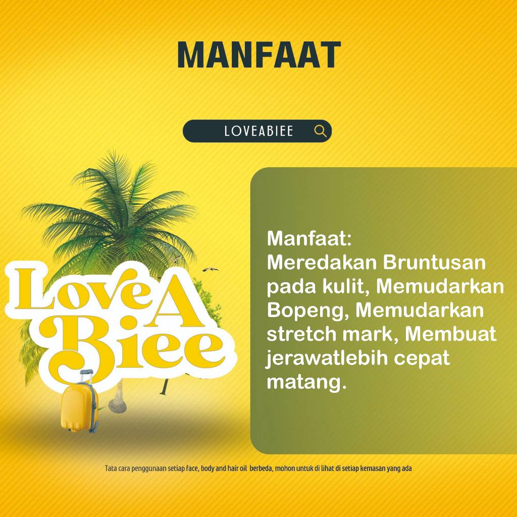 Indoraya Internasional Loveabiee Tamanu Oil