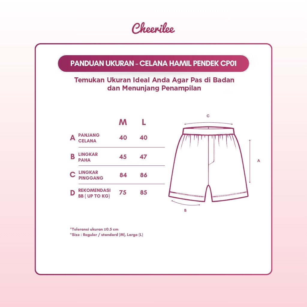 Cheerilee Celana Hamil Pendek  CP01