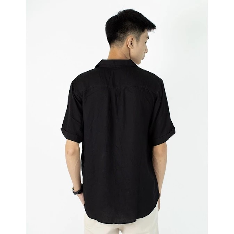 FortKlass Kemeja Rayon Polos Pria Lengan Pendek 4