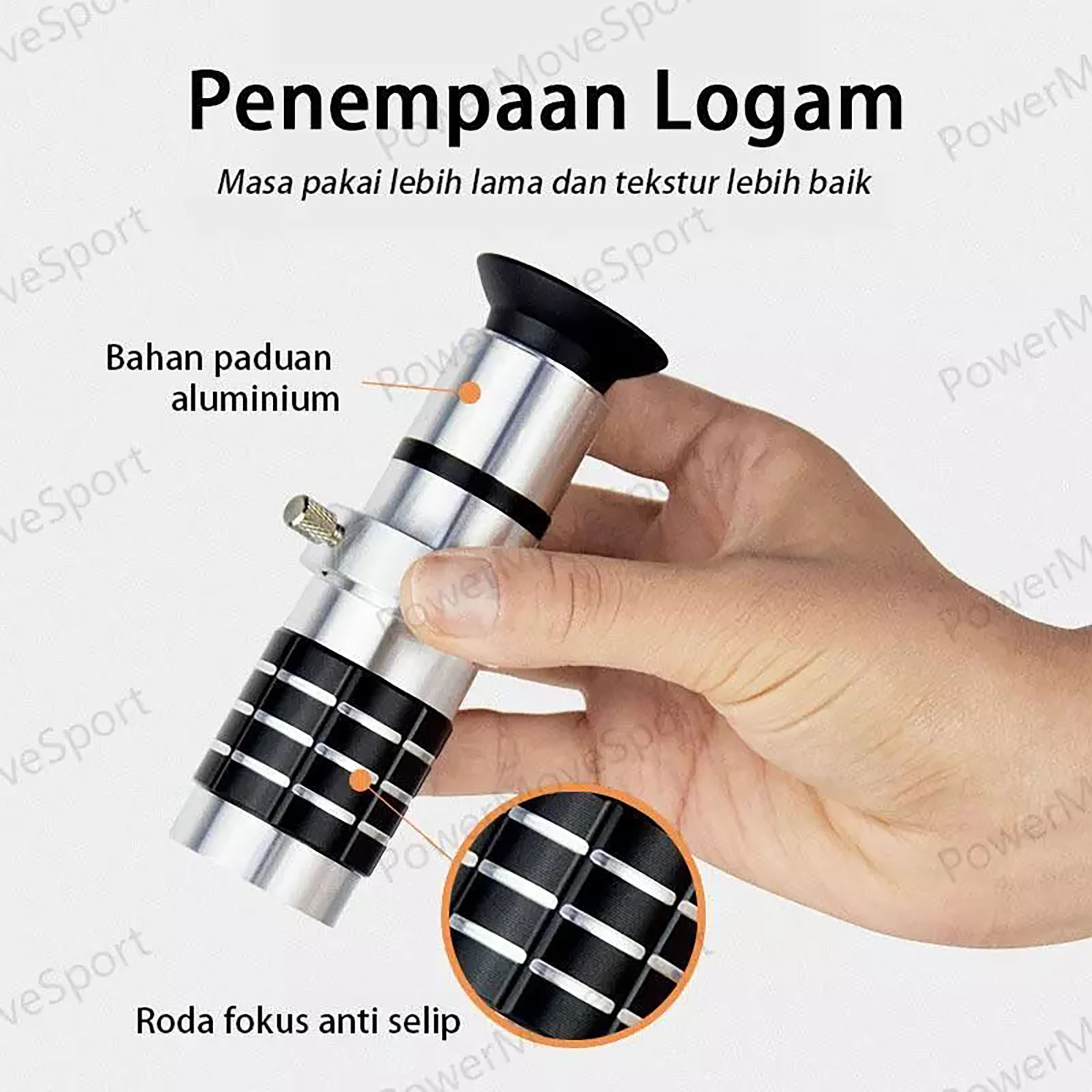  Power Move 12x Zoom Lensa Tele Zoom