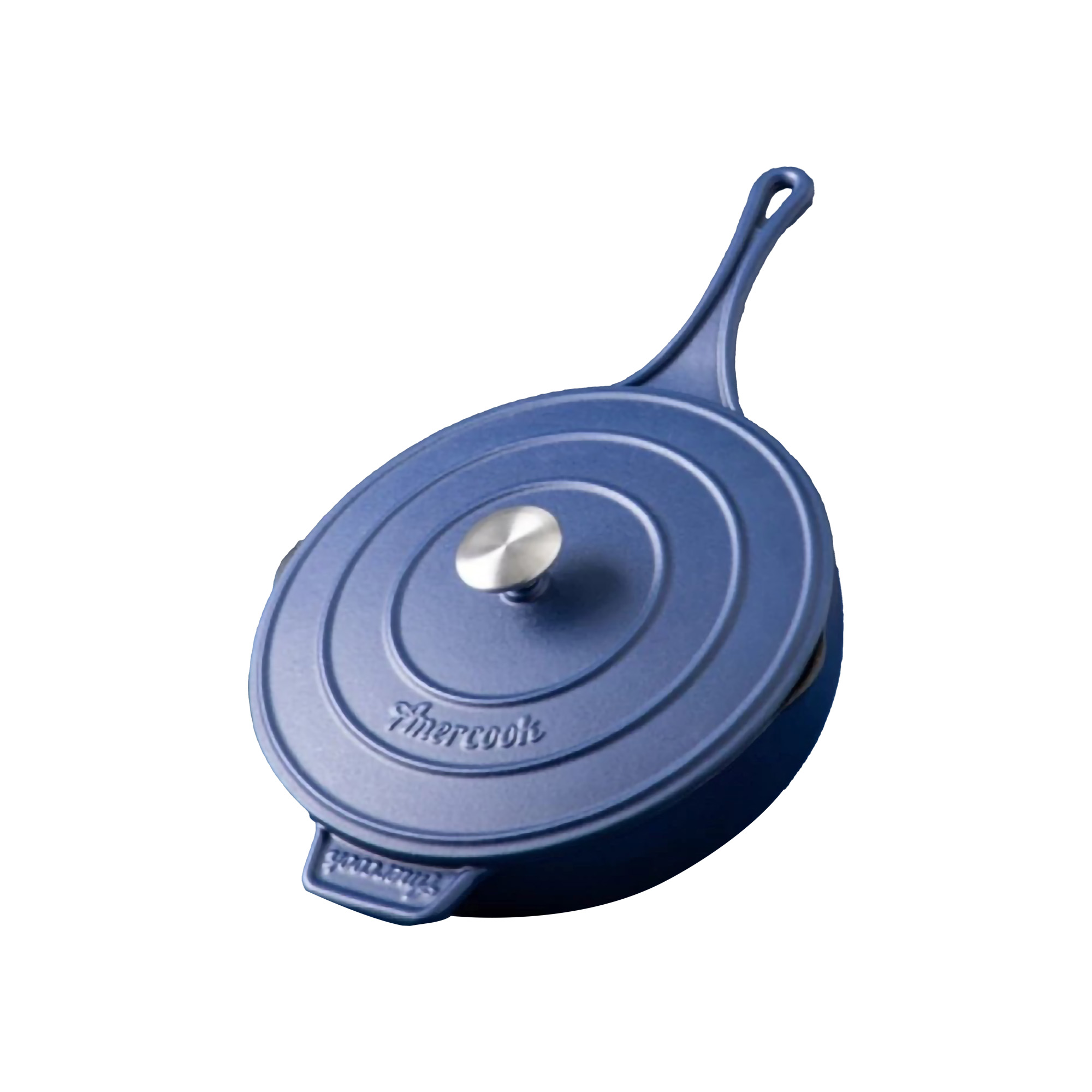 Amercook Le Pluriel II Cast Iron Cookware Non-Stick Deep Frying Pan