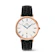 Timex Group Daniel Wellington Classic Roman Numerals Date Black Croc Belly Rose Gold 1