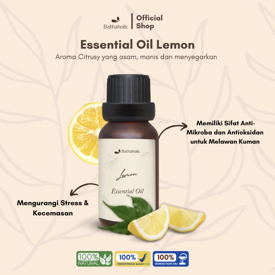 Kreasi Indah Alam Bathaholic Lemon Essential Oil 