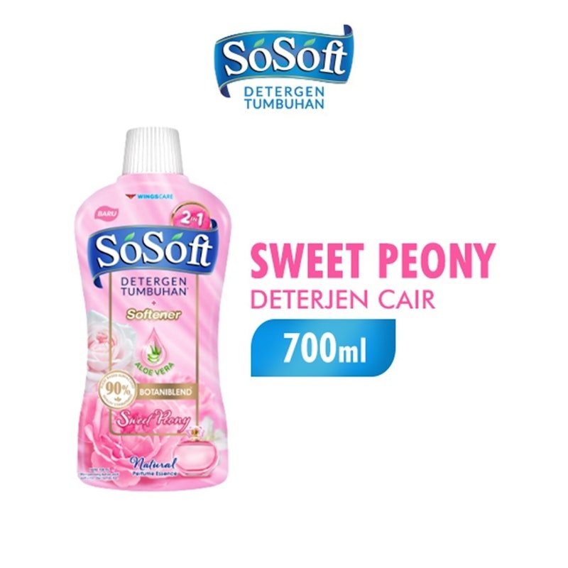 SoSoft Detergen Tumbuhan + Softener Sweet Peony 2