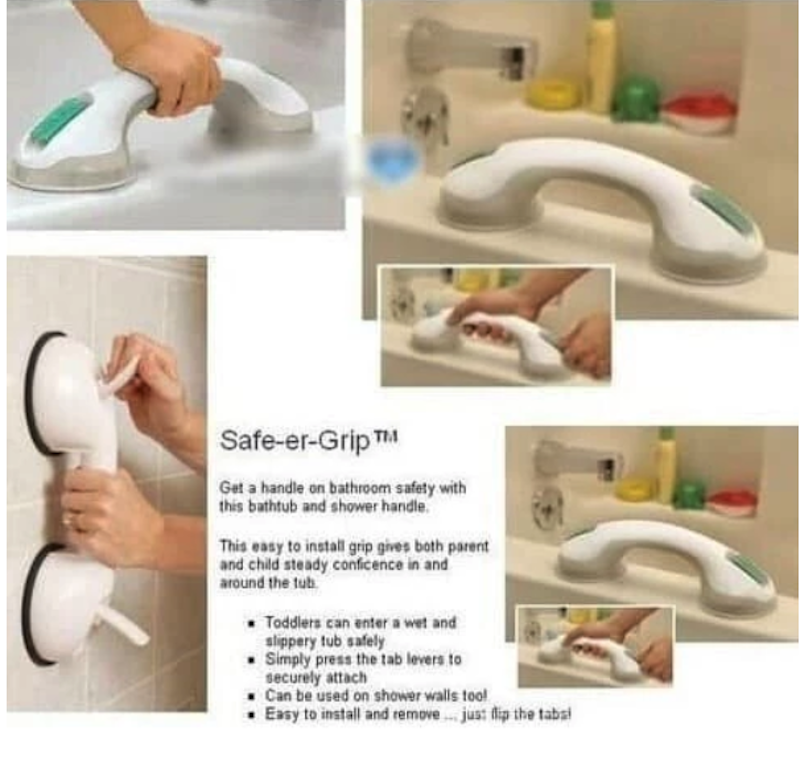 Helping Handle Suction Cup Safety Grip Handicap Anak 3