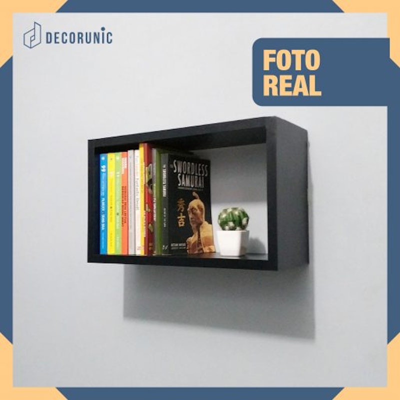 Rak Buku Kotak Tempel Dinding 5
