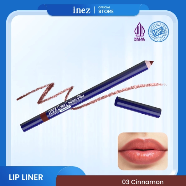 Kosmetikatama Super Indah Inez Cosmetics Color Contour Plus Lip Liner 03 Cinnamon