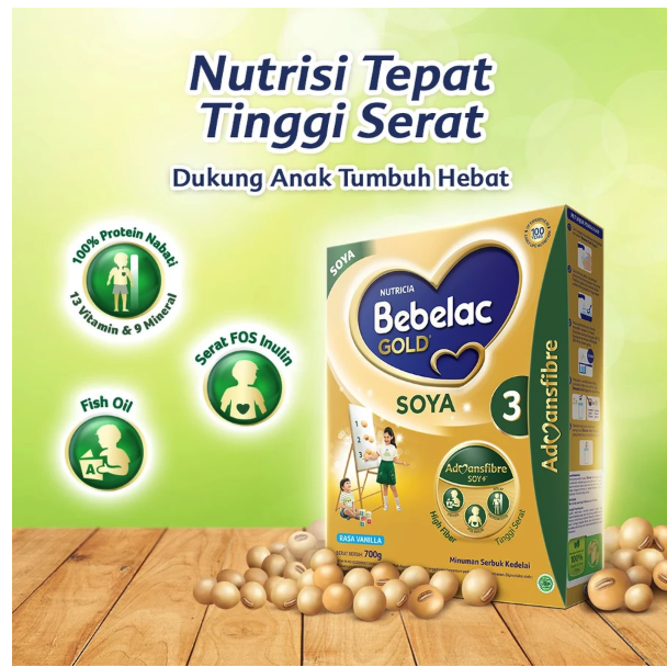 Bebelac Gold Soya 3 Vanila 2