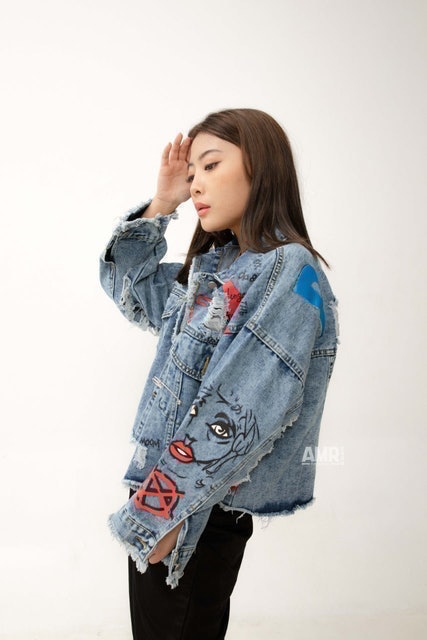 AMR Original Blue Denim Ripped - Pouce 296