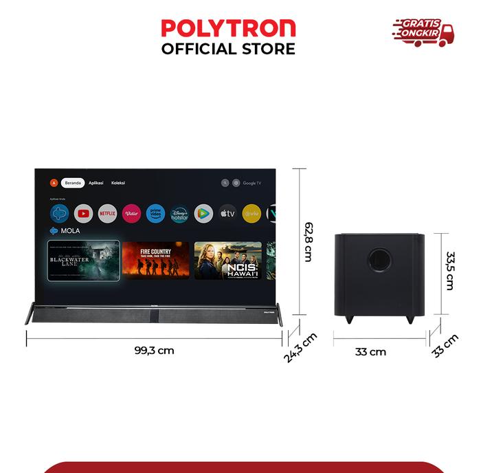 4K UHD Smart Google TV 43 Inch 3