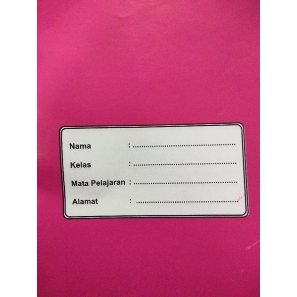 Sampul Buku Warna-warni A5