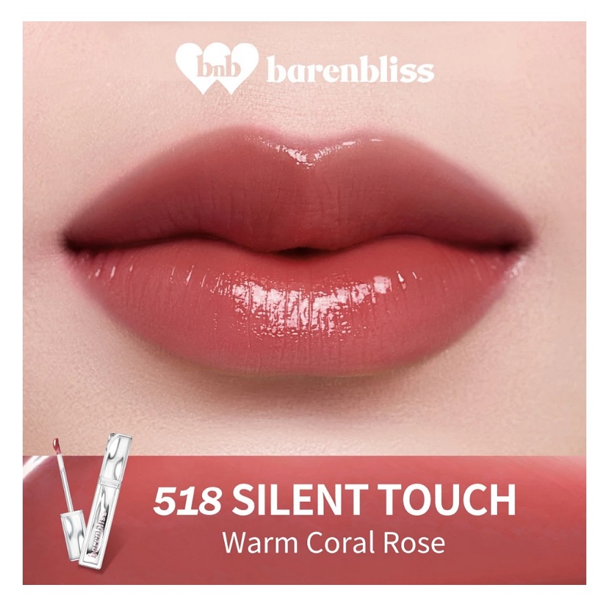HEBE Beauty Style Barenbliss Aura Mood Transferproof Vinyl Lip Cream 518 Silent Touch
