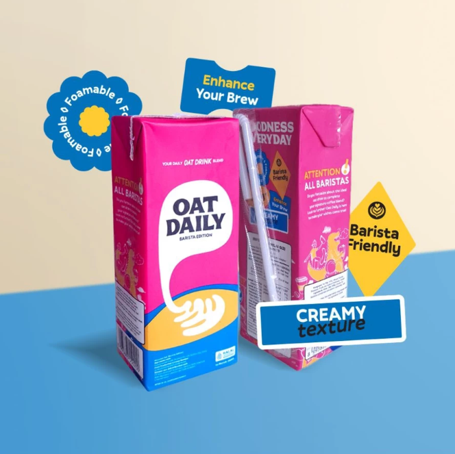 Susu Alternatif Nusantara Oat Daily Barista Edition