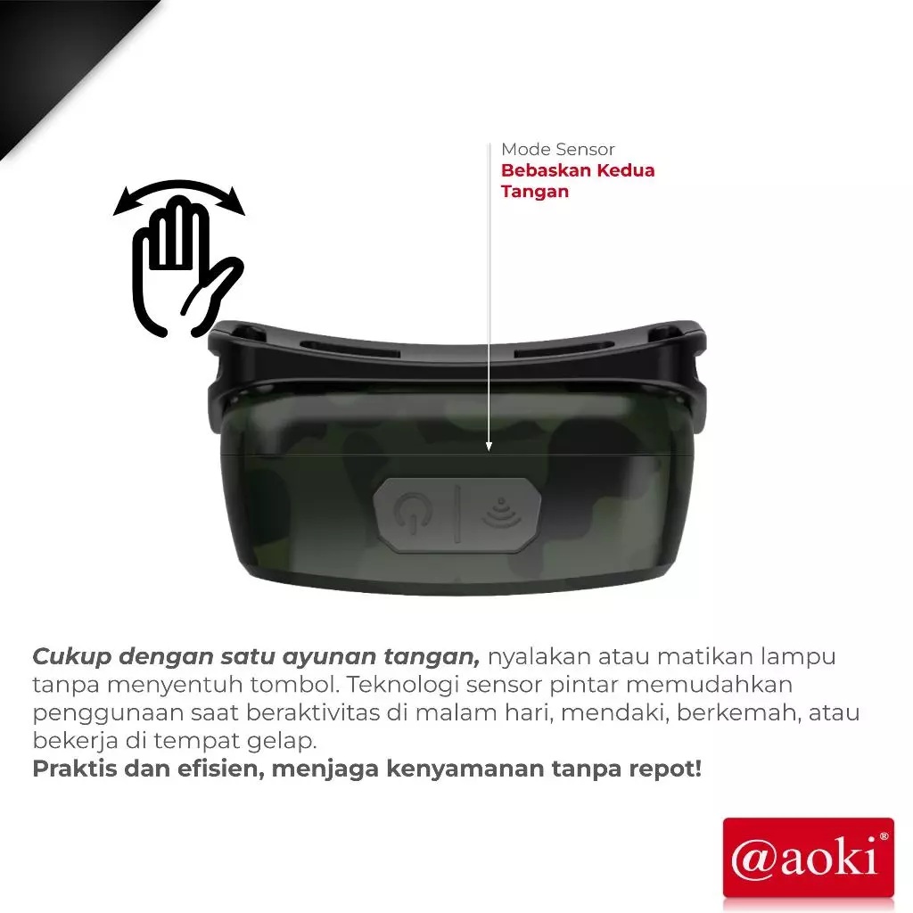 AOKI AOKI Lampu Kepala Sensor Cerdas AK-3503G