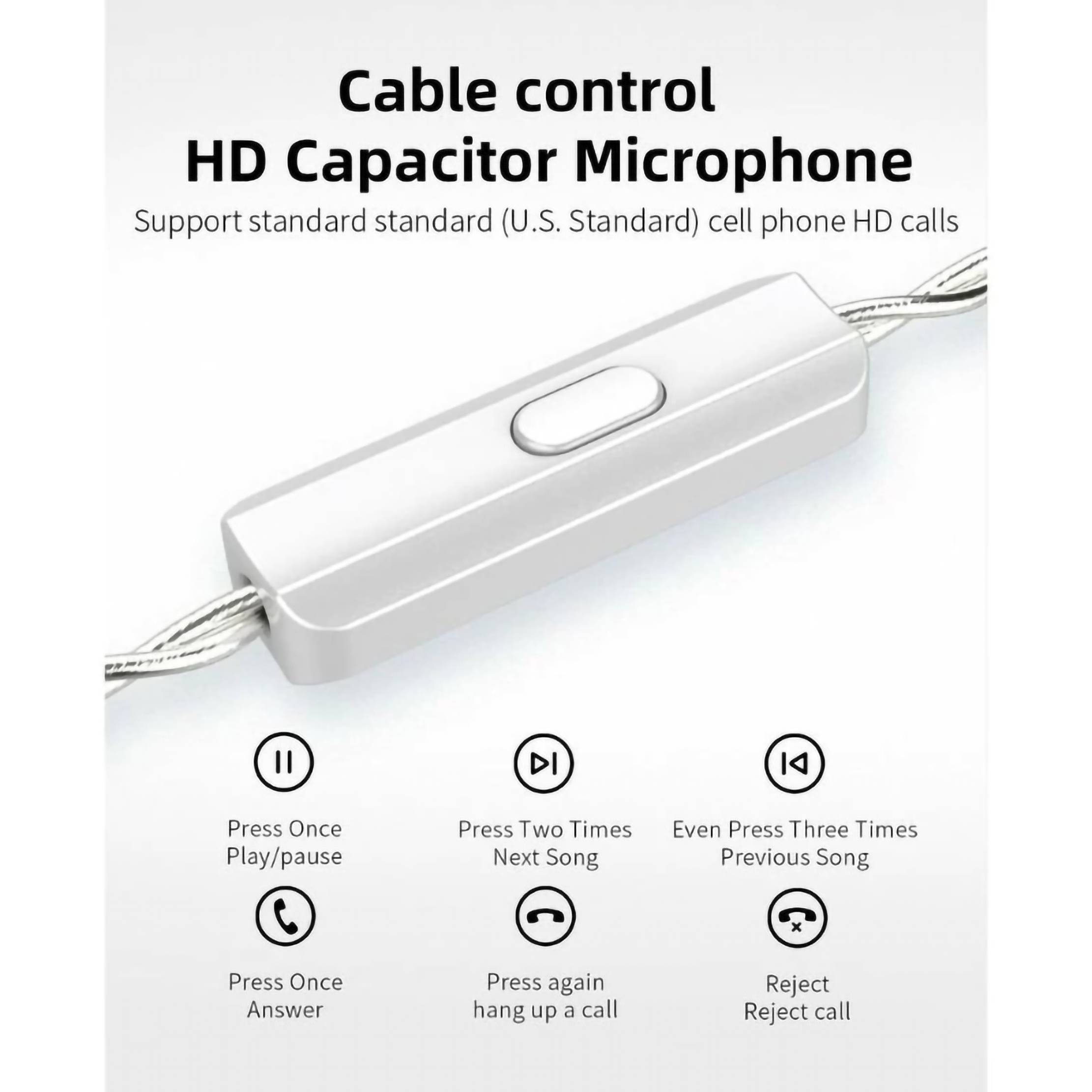  KZ Cable Silver Cable Upgrade for KZ Earphone Type C with Mic