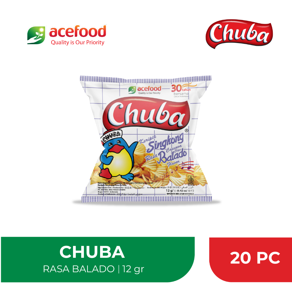 Acefood  Chuba Keripik Singkong Balado