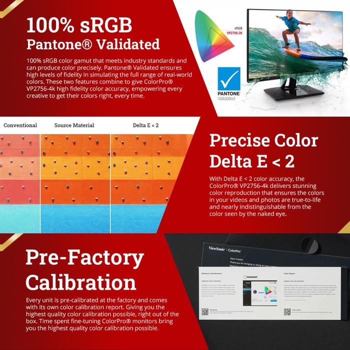 ViewSonic Corporation ViewSonic® ColorPro™ VP2756-4K