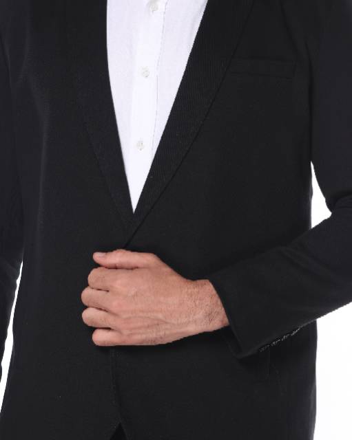  Code Male Jas Blazer Pria Super Black