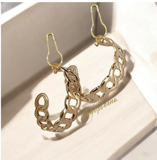  Anting Hijab Bulat Tebal Peniti A67