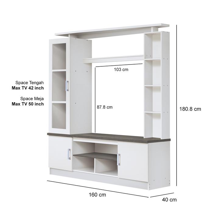 Kirana Furniture KIRANA Brooklyn Lemari TV Kayu Minimalis