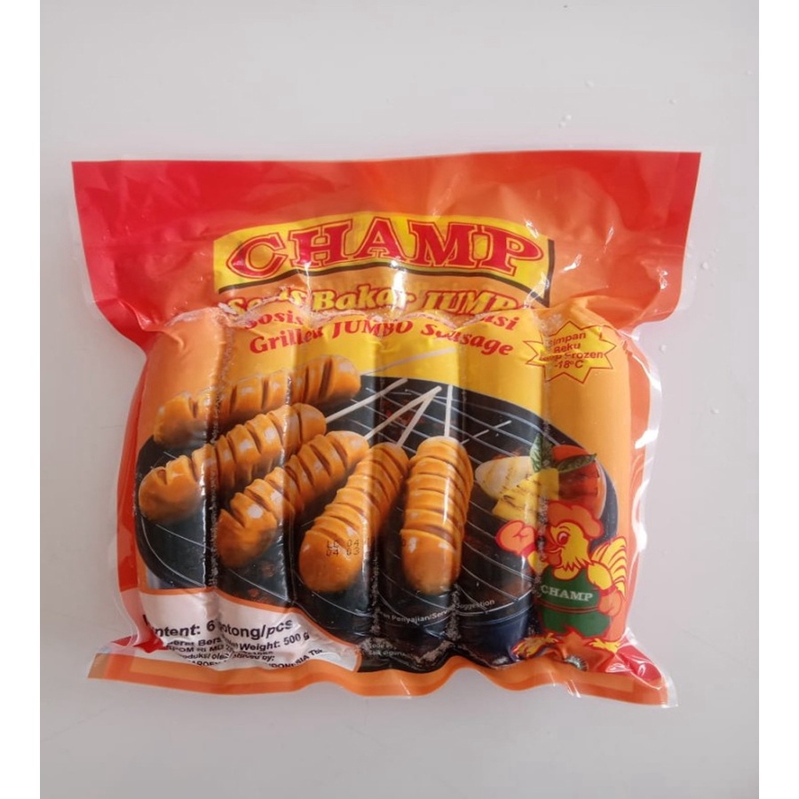 Charoen Pokphand Indonesia Champ Sosis Bakar Jumbo (Sosis Ayam Kombinasi)