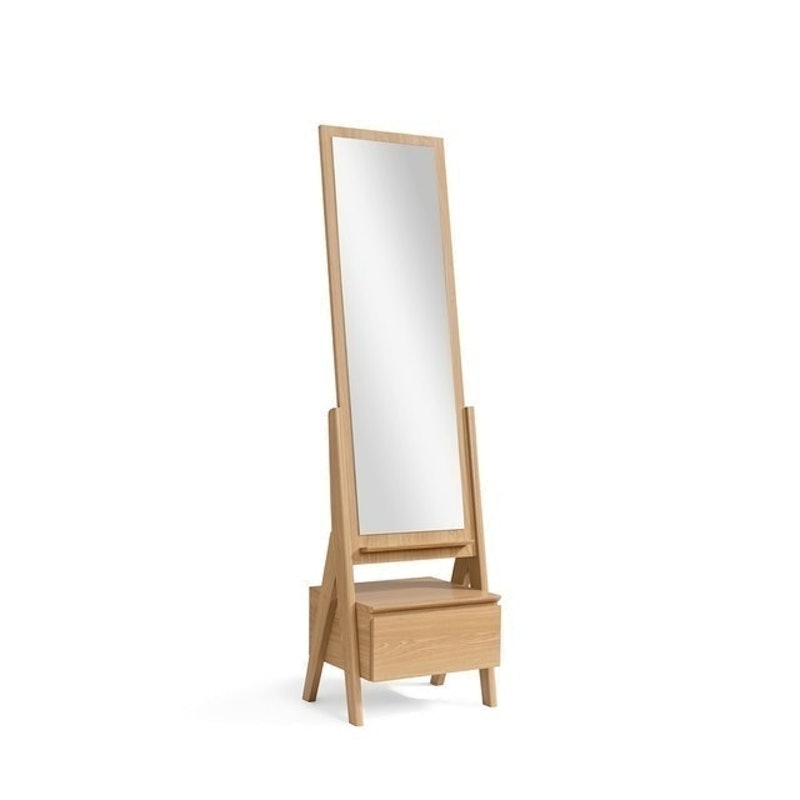 KHIVA Standing Mirror with Drawer 2