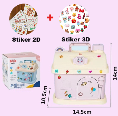  Celengan Koin Bentuk Rumah Kartun