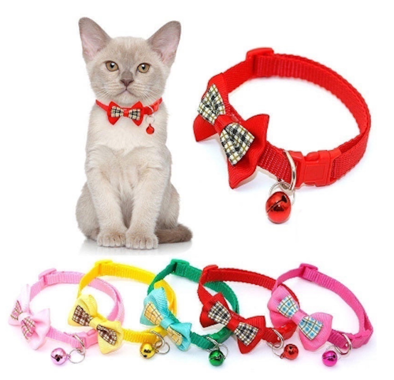 Kalung Kucing Pita + Lonceng 1