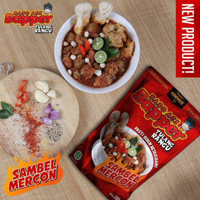 Bapper Food Bapper Baso Aci Tulang Rangu Sambel Mercon