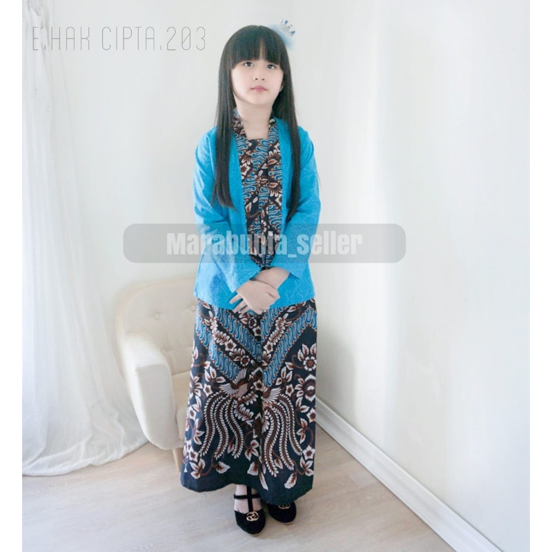 SET Kebaya Anak Perempuan KB CICI KID Gliter 4