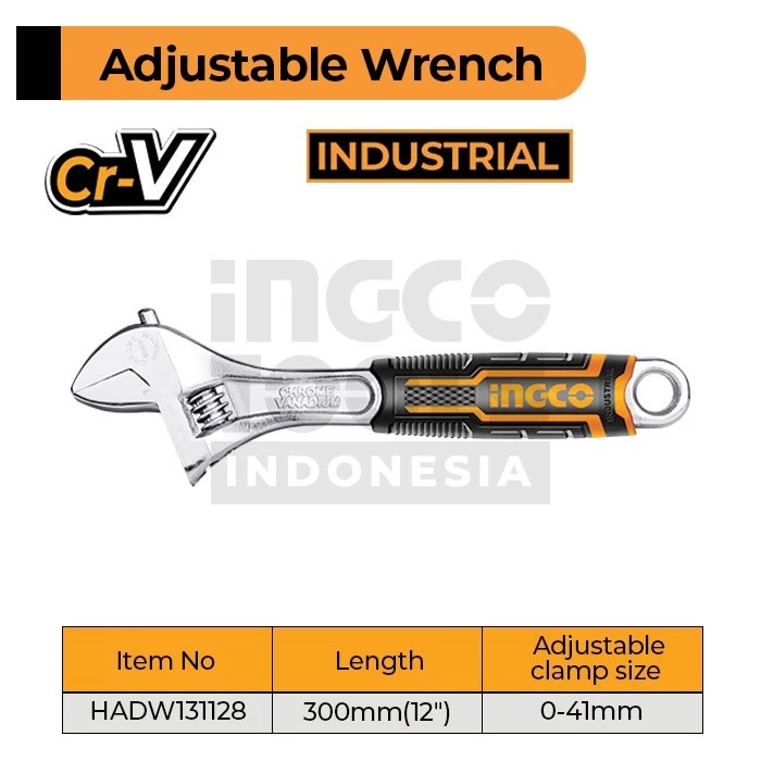 INGCO Adjustable Wrench 12" 2
