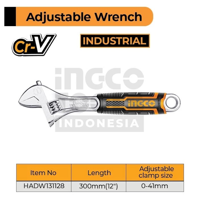 INGCO Adjustable Wrench 12" 2