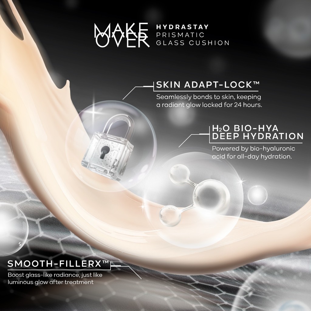 Paragon Technology and Innovation MAKE OVER Hydrastay Prismatic Glass Cushion W12 Warm Marble