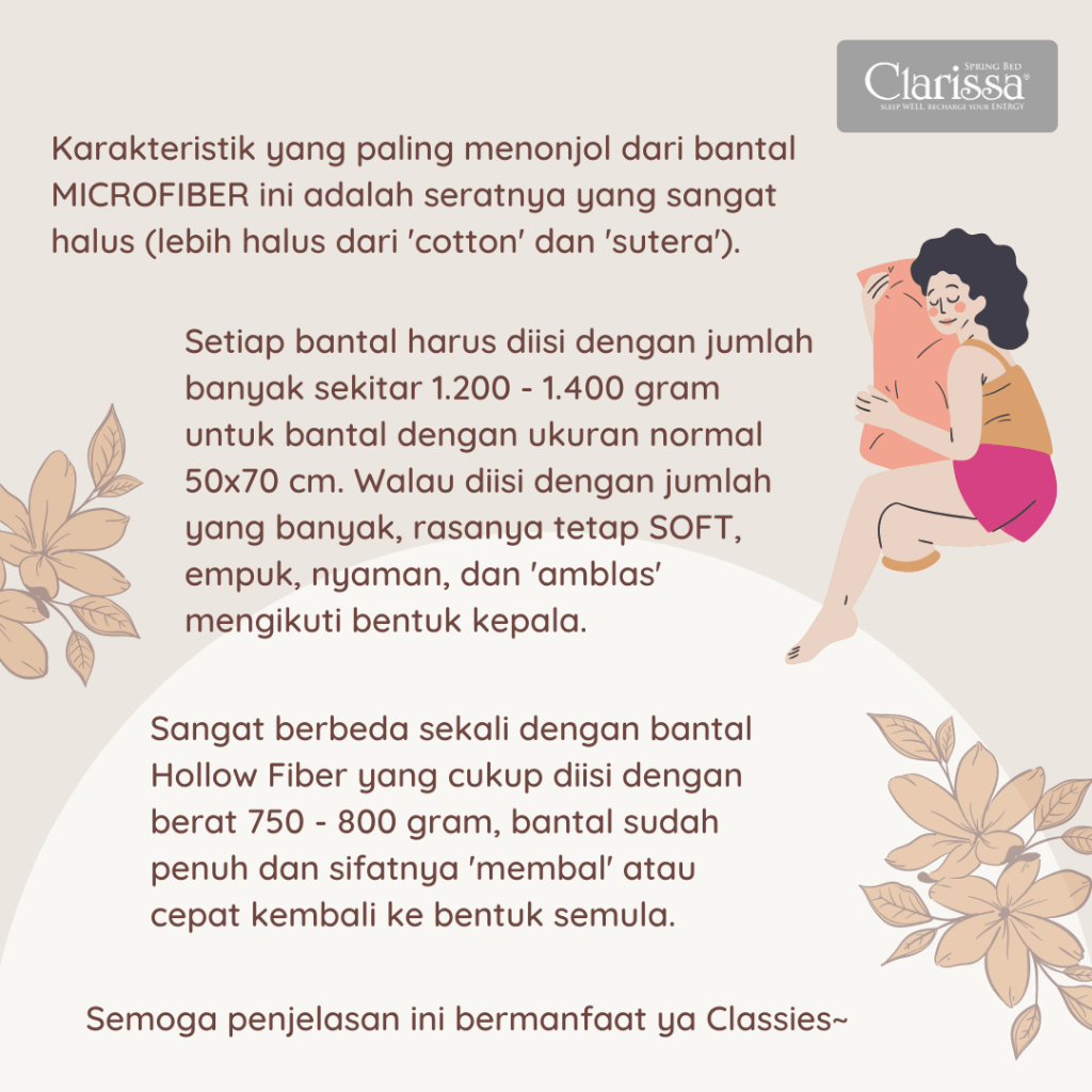 Clarissa Bantal Nano Microfibre MAXI 5