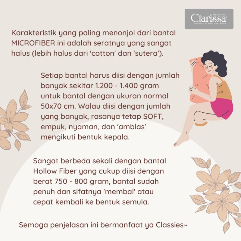 Clarissa Bantal Nano Microfibre MAXI 5