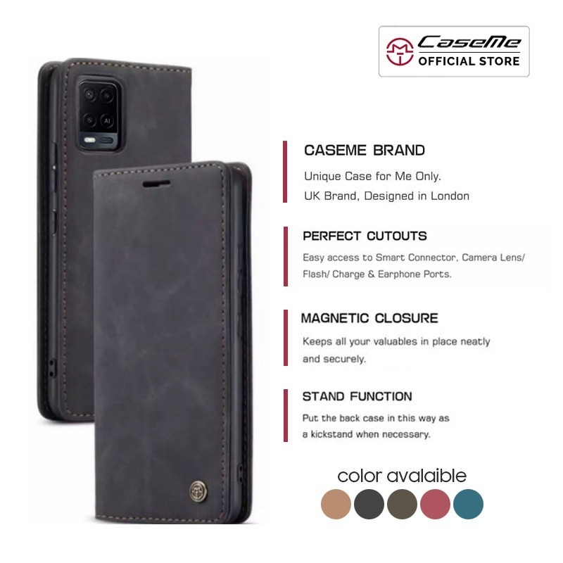Caseme Casing Flip Wallet Leather for OPPO A54 3